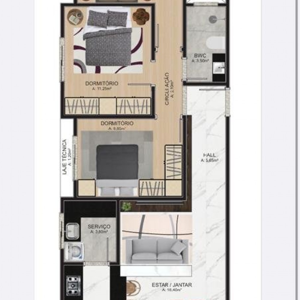 Apartamento Nova Braslia 