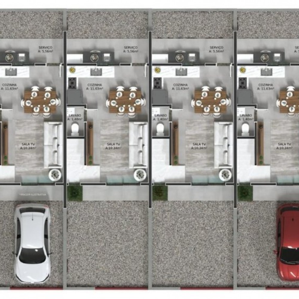 GEMINADO DUPLEX 2 QUARTOS RESIDENCIAL NICOLLAS