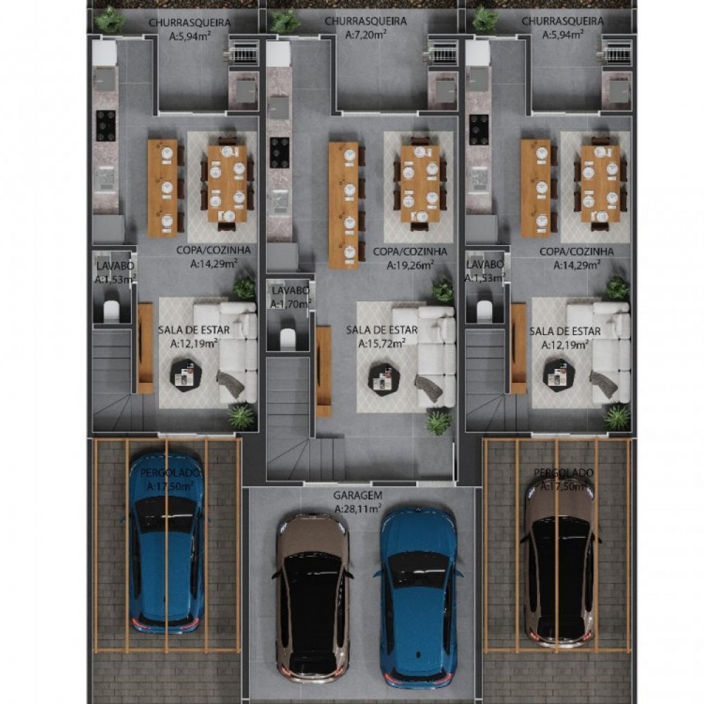 Casa com 1 Su�te + 2 Quartos em Jaragu� do Sul